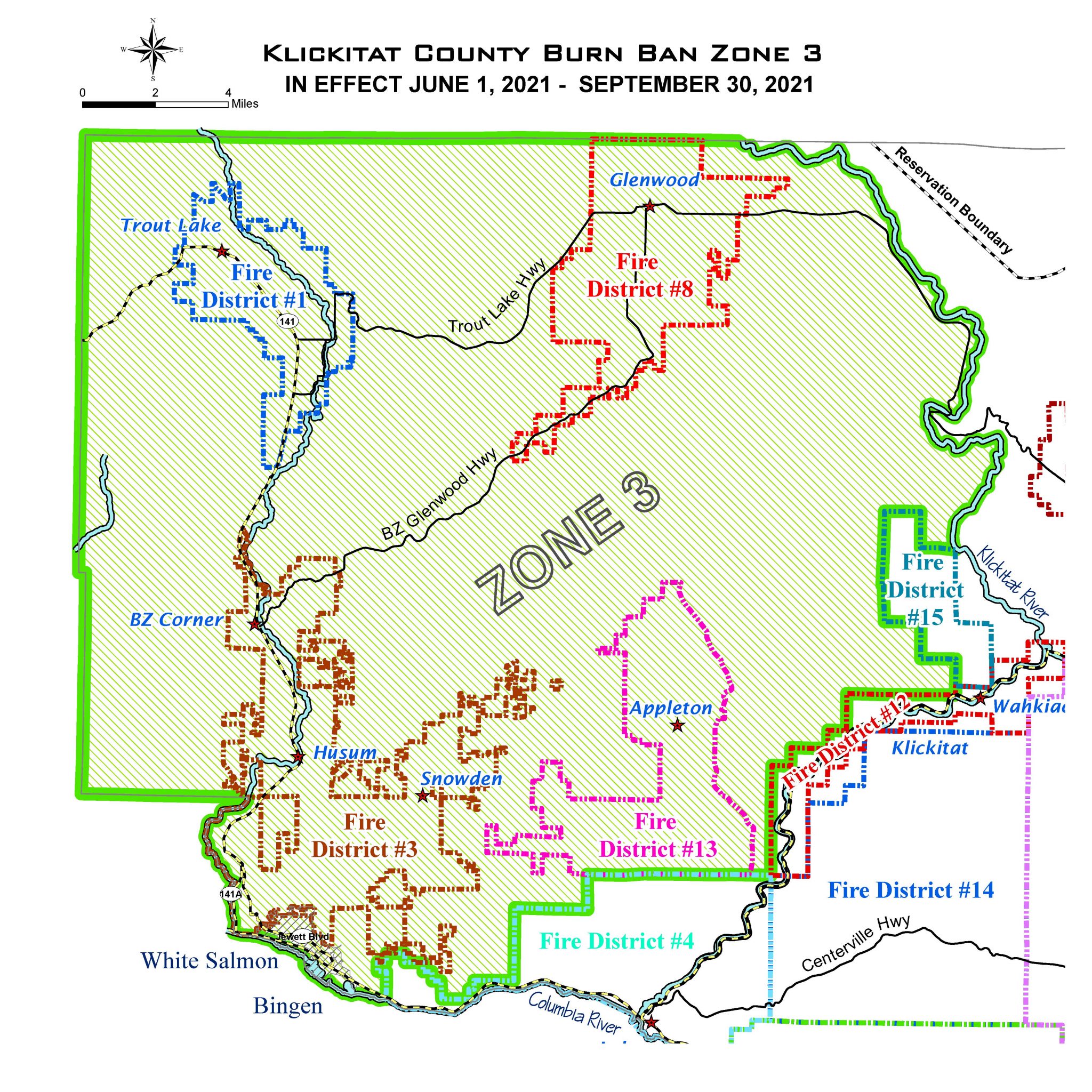 Klickitat County Burn Ban Zone Three Ban On Outdoor Burning From June 1   ZONE Three KC Burn Ban June 1 Sept 30 2021 Map 1 2048x2048 