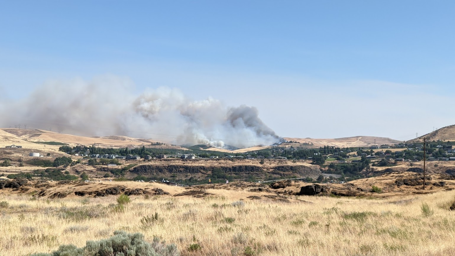 Sunset Valley Fire Update – The Dalles 7/03 10:00 am